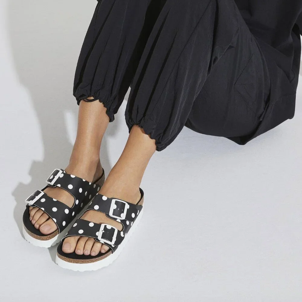 Birkenstock Papillio Arizona Platform Polka Dot Sandals EU 36 / US 5-5.5
